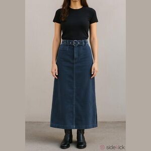 Vintage Preppy Tracy Evans Limited Y2K Corduroy Maxi Skirt New Old Stock NWT 7